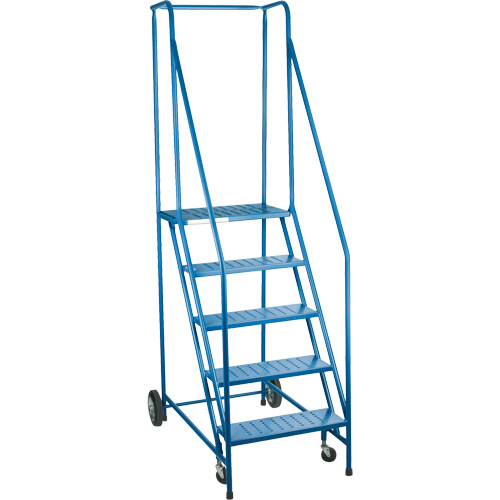 Escabeau roulant certifi&eacute; par la CSA, 5 marches, Largeur de la marche 22", Hauteur de la plateforme 46", Acier TGS INDUSTRIEL