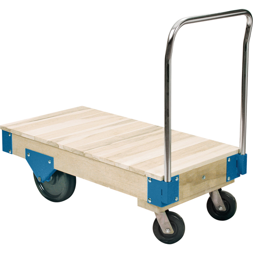 Chariots &agrave; plateforme - Chariots &agrave; plateforme tout en bois, 48" lo x 24" la, Capacit&eacute; de 3000 lb, Roues en Nylon TGS INDUSTRIEL