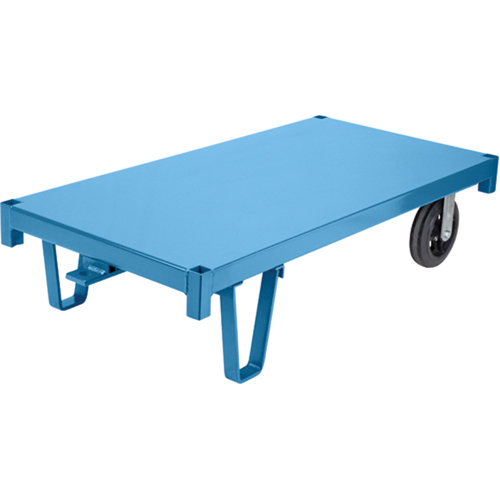 Specialized Platform Decks - Semi Live Skids, 48" L x 24" W, 2000 lbs. Capacity, Rubber Casters TGS INDUSTRIEL