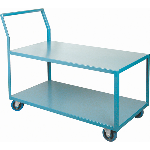 Chariots Surbaiss&eacute;s Robustes, 2 niveaux, 24" la x 48" p x 40" h, 1200 lb Cap TGS INDUSTRIEL