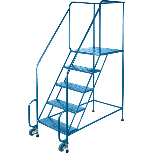 &eacute;chelles Tilt-N-Roll, Acier, 6 marches, Largeur 22", 24" p x 56" h marche pali&egrave;re TGS INDUSTRIEL