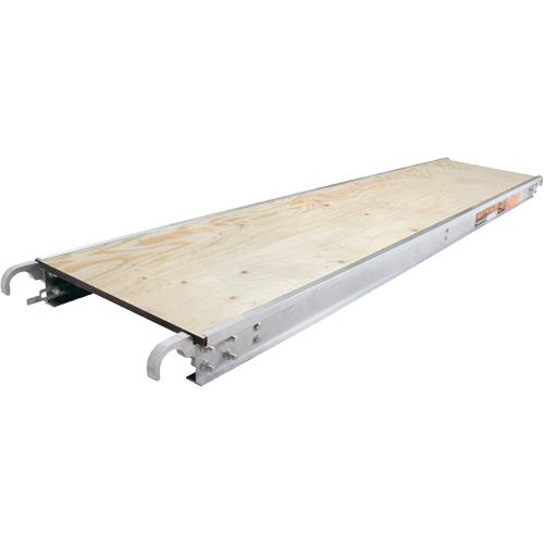 Plateformes de travail - Plancher en contreplaqu&eacute;, Bois, 7' lo x 19" la TGS INDUSTRIEL