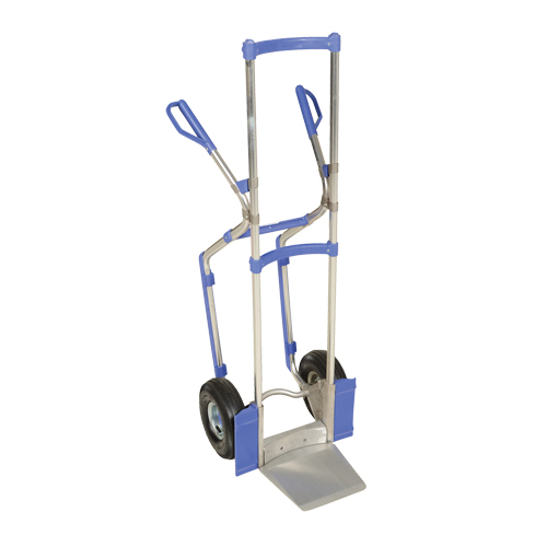 Diable ergonomique, Prise Combinaison, Aluminium, Hauteur de 52", Capacit&eacute; 350 lb TGS INDUSTRIEL
