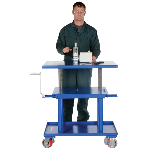 Hydraulic Lift Table, 24" L x 36" W, Steel, 2000 lbs. Capacity TGS INDUSTRIEL