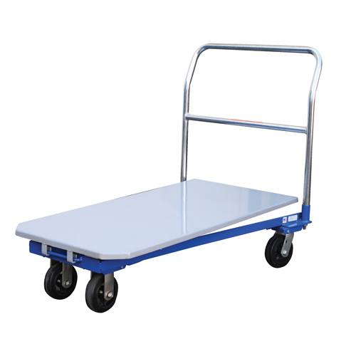Platform Cart, 48" L x 24" W, 1500 lbs. Capacity, Mold-on Rubber Casters TGS INDUSTRIEL