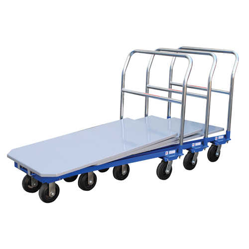 Platform Cart, 48" L x 24" W, 1500 lbs. Capacity, Mold-on Rubber Casters TGS INDUSTRIEL