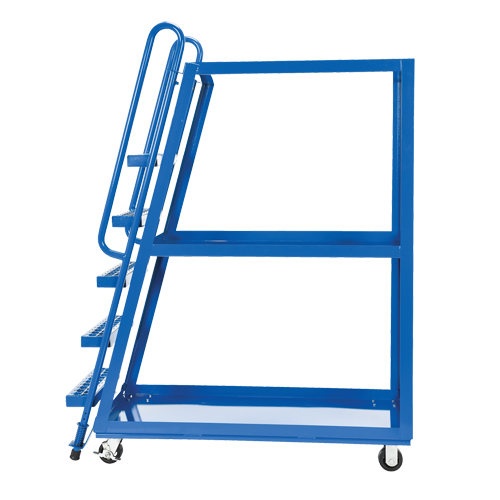 Chariot &agrave; cueillette, Acier, 21-7/8" la x 56-1/8" p, 3 tablettes, Capacit&eacute; 1000 lb TGS INDUSTRIEL