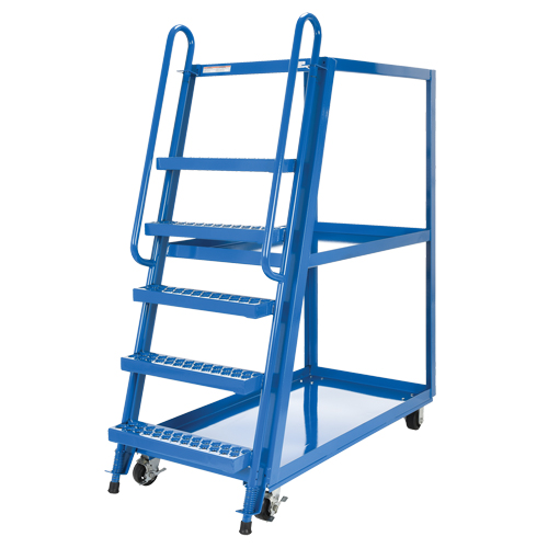 Stock Picking Cart, Steel, 27-7/8" W x 56-1/8" D, 3 Shelves, 1000 lbs. Capacity TGS INDUSTRIEL