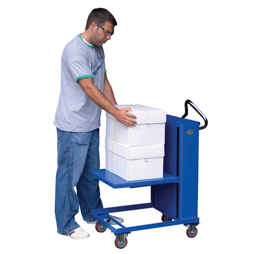 Plateformes auto-&eacute;l&eacute;vatrices, 20" lo x 20" la, Acier, Capacit&eacute; 230 lb TGS INDUSTRIEL
