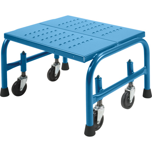 Rolling Step Stand 20 X 16 X 12, 1 Steps, 18" Step Width, 12" Platform Height, Steel TGS INDUSTRIEL