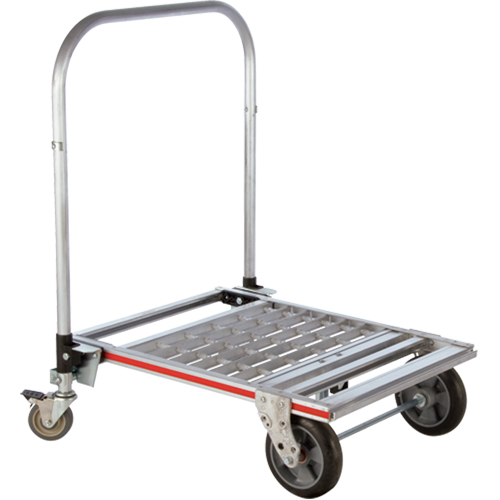 Chariot &agrave; plateforme repliable &agrave; quatre roues, Aluminium, 750 lb, 31" lo x 23-1/4" la, Hauteur 39" TGS INDUSTRIEL