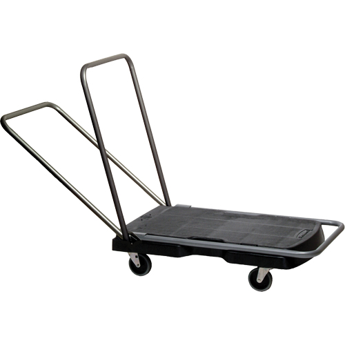 Chariots Triple, 32-1/2" lo x 20-1/2" la, 500 lb cap, Roues Caoutchouc TGS INDUSTRIEL