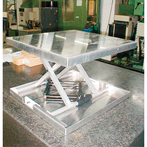 Dessus de table &eacute;l&eacute;vatrice &agrave; ciseaux Lift-Tool, 23" lo x 22" la, Aluminium, Capacit&eacute; 300 lb TGS INDUSTRIEL