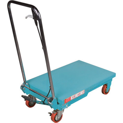 Heavy-Duty Hydraulic Scissor Lift Table, 27-1/2" L x 17-3/4" W, Steel, 330 lbs. Capacity TGS INDUSTRIEL