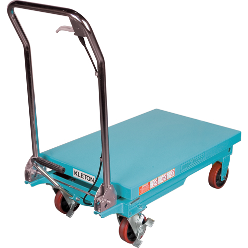 Heavy-Duty Hydraulic Scissor Lift Table, 32" L x 19-3/4" W, Steel, 660 lbs. Capacity TGS INDUSTRIEL