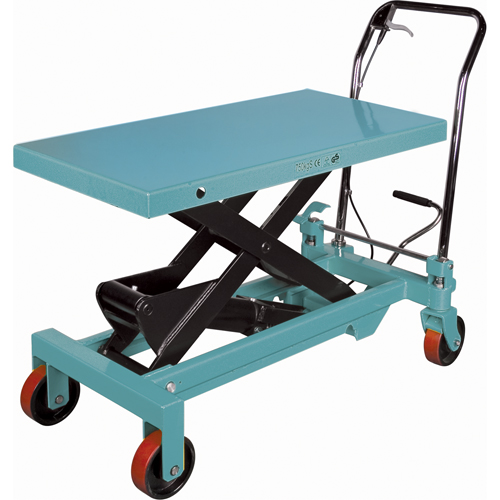 Heavy-Duty Hydraulic Scissor Lift Table, 39-3/8" L x 20-1/8" W, Steel, 1650 lbs. Capacity TGS INDUSTRIEL