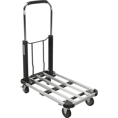 Chariots &agrave; plateforme pliants, Aluminium, 300 lb, 28" lo x 16" la, Hauteur 32" TGS INDUSTRIEL
