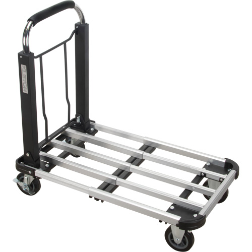 Chariots &agrave; plateforme pliants, Aluminium, 300 lb, 28" lo x 16" la, Hauteur 32" TGS INDUSTRIEL