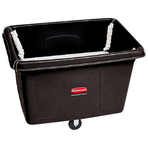 Chariot conteneur avec plateforme sur ressorts, Poly&eacute;thyl&egrave;ne, 44-1/16" lo x 31" la x 32-1/2" h, Volume 14 pi³, Capacit&eacute; 500 lb TGS INDUSTRIEL
