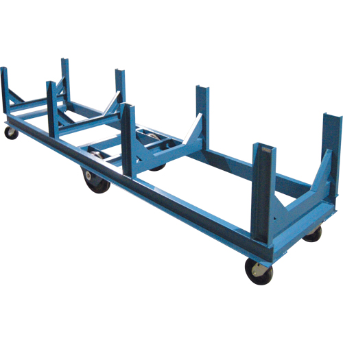 Chariot &agrave; berceaux, 96" lo x 28" la x 29" h, Capacit&eacute; de 5000 lb, Roue Ph&eacute;nolique TGS INDUSTRIEL