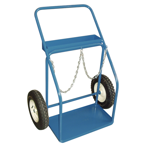 Gas Cylinder Carts, Pneumatic Wheels, 25" W x 13" L Base, 400 lbs. TGS INDUSTRIEL