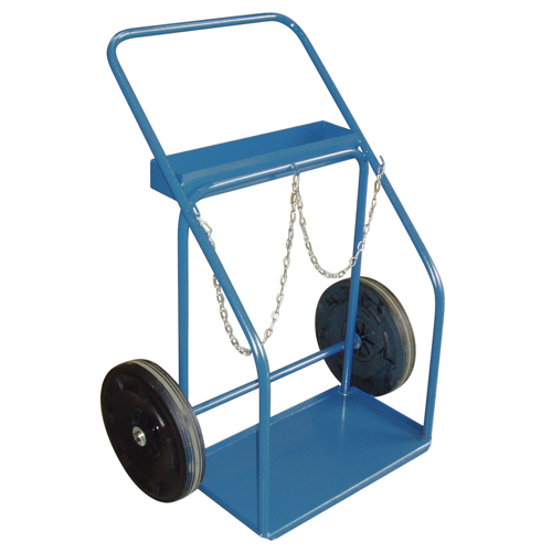 Gas Cylinder Carts, Rubber Wheels, 13" W x 25" L Base, 1000 lbs. TGS INDUSTRIEL