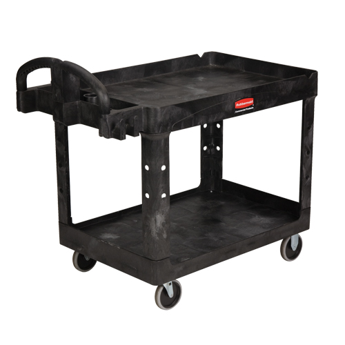 Chariot utilitaire robuste - 4520-88, 2 tiers, 25-1/4" x 39" x 44", Capacit&eacute; 500 lb TGS INDUSTRIEL