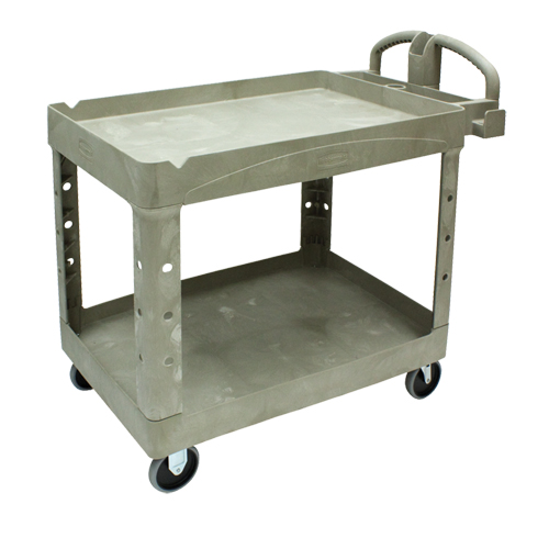 Heavy Duty Utility Cart - 4520-88, 2 Tiers, 25-1/4" x 39" x 44", 500 lbs. Capacity TGS INDUSTRIEL
