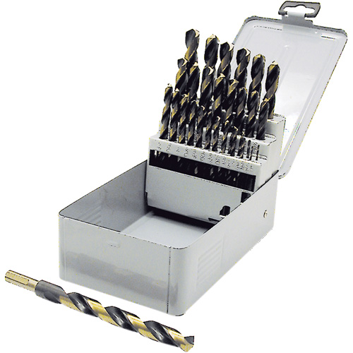 BG29RS Premium JET-KUT B & G Reduced Shank Drill Bit Set, 29 Pieces, High Speed Steel TGS INDUSTRIEL