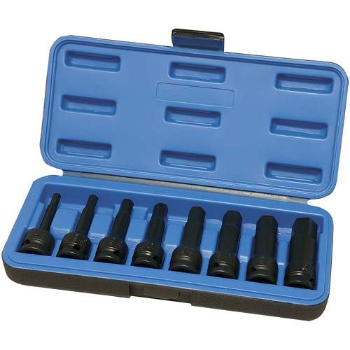 Metric Impact Socket Set, Hex, 1/2" Drive, 8 Pcs TGS INDUSTRIEL
