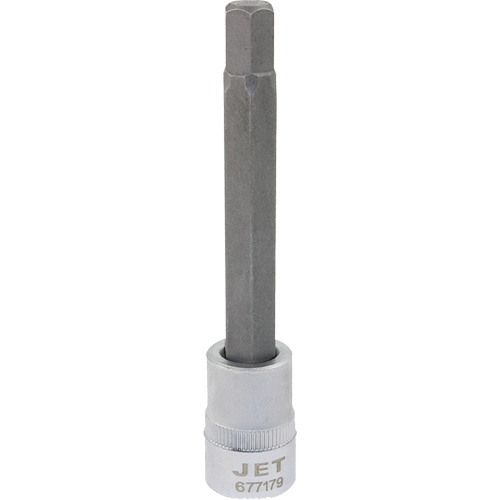 Bit Socket, Hex, 10 mm x 4" L, 3/8" Drive TGS INDUSTRIEL