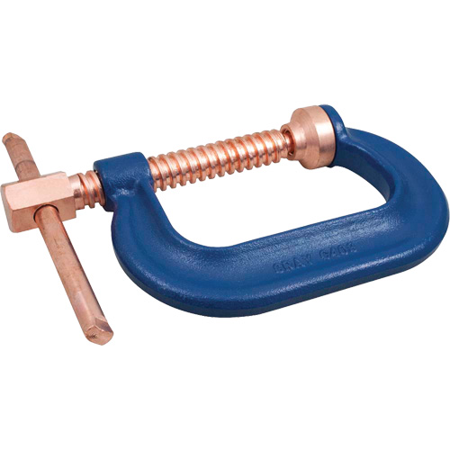 Heavy-Duty Forged C-Clamp, 6" (152 mm) Capacity, 3-7/8" (98 mm) Throat Depth TGS INDUSTRIEL