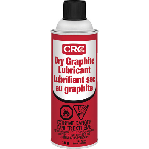Lubrifiant au graphite sec, Canette a&eacute;rosol TGS INDUSTRIEL