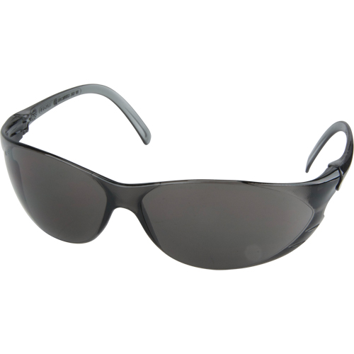 Twister Series Safety Glasses, Grey/Smoke Lens, Anti-Scratch, ANSI Z87+/Meets/Exceeds CSA Z94.3 TGS INDUSTRIEL