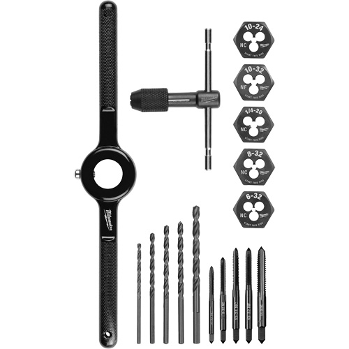 Tap and Die Set, 17 Pieces TGS INDUSTRIEL