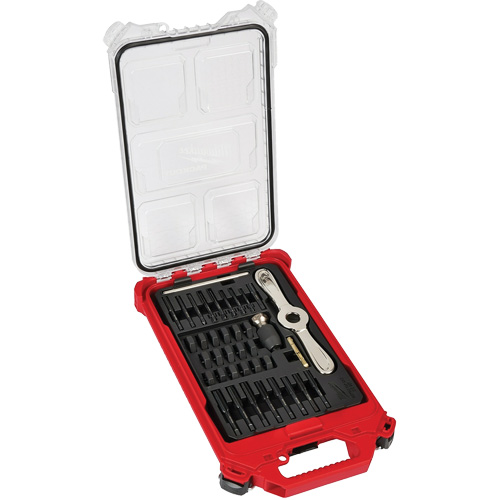 Metric Tap & Die PackOut Set with Hex-Lok 2-in-1 Handle, 38 Pieces TGS INDUSTRIEL