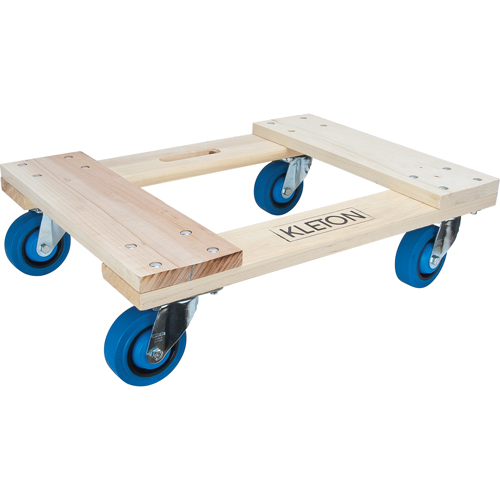 Socle roulant en bois dur, Roues en Caoutchouc, Capacit&eacute; de 1400 lb, 18" la x 24" p x 7" h TGS INDUSTRIEL