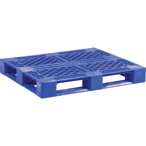 Palette en plastique pour usage moyen de qualit&eacute; alimentaire, 48" lo x 40" la x 6-1/10" h, Acc&egrave;s Quatre c&ocirc;t&eacute;s TGS INDUSTRIEL