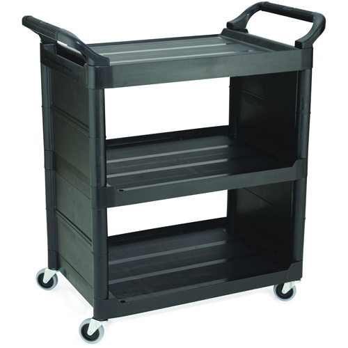 Chariot de service avec panneaux d'extr&eacute;mit&eacute;s, 3 tiers, 18-5/8" x 36-5/8" x 33-5/8", Capacit&eacute; 150 lb TGS INDUSTRIEL