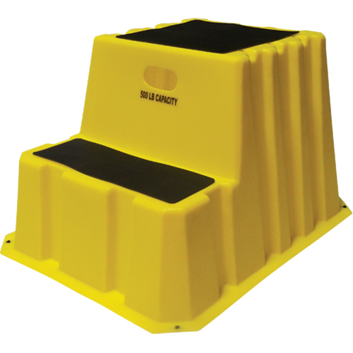 Escabeaux emboîtables industriels, 2 marches, 33" x 25-3/4" x Hauteur 24" TGS INDUSTRIEL