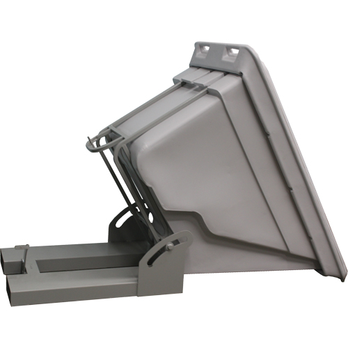 Self Dumping Hopper, Polyethylene, 5/8 cu.yd., Grey TGS INDUSTRIEL