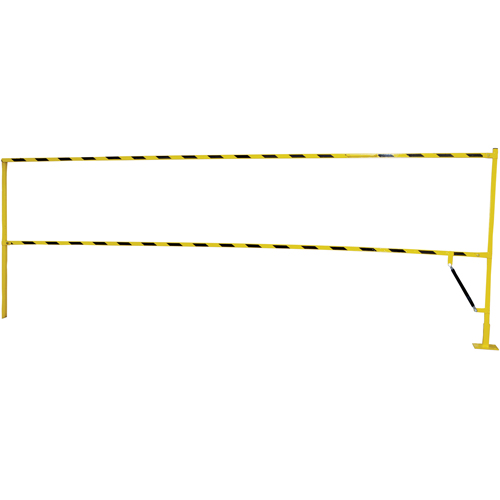 Barri&egrave;re &agrave; bascule de s&eacute;curit&eacute;, Simple, 6' lo x 42-5/8" h d&eacute;ploy&eacute; TGS INDUSTRIEL