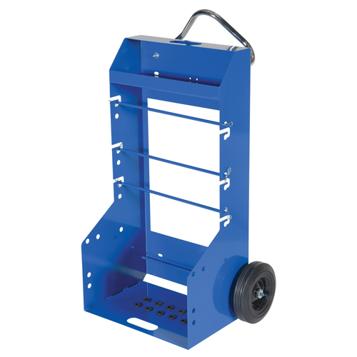 Portable Wire Reel Caddy, Steel, 4 Rod, 29" W x 47-5/16" H x 21-7/8" D, 300 lbs. Capacity TGS INDUSTRIEL
