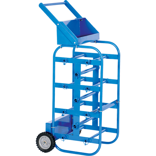 Portable Wire Reel Caddy, Steel, 11 Rod, 19-1/2" W x 43-1/4" H x 17-1/2" D, 150 lbs. Capacity TGS INDUSTRIEL