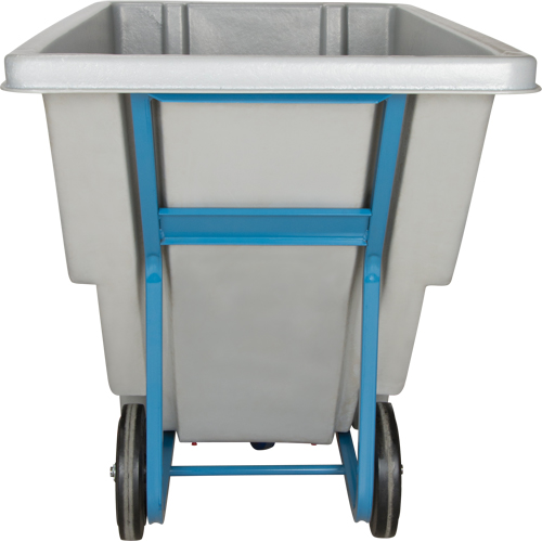 Chariot basculeur en acier, Poly&eacute;thyl&egrave;ne, 0,625 vg³, Capacit&eacute; de charge de 850 lb TGS INDUSTRIEL