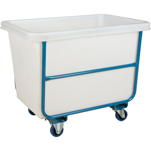 Tapered Wall Box Truck, White Polyethylene, 33" L x 20" W x 29" H, 7 cu. ft. Volume, 1000 lbs. Capacity TGS INDUSTRIEL