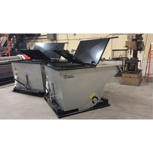 Steel Cover for Self-Dumping Hopper TGS INDUSTRIEL