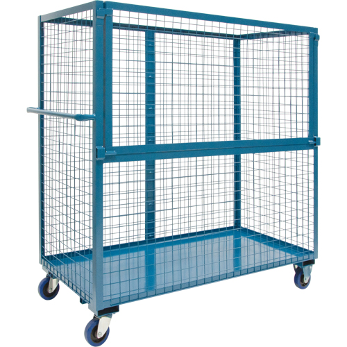 Chariot grillag&eacute; pour transport , Acier, 24" x 55" x 36", Capacit&eacute; 1200 lb TGS INDUSTRIEL