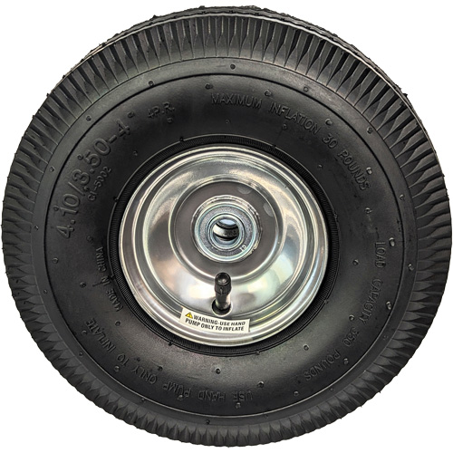 Roue pneumatique de rechange pour diable, 10" (254 mm), Capacit&eacute; de 350 lb TGS INDUSTRIEL