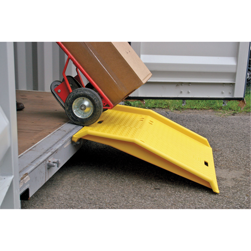 Rampe portable en poly pour contenant d'exp&eacute;dition, Capacit&eacute; de 750 lb, 35" la x 36" lo TGS INDUSTRIEL